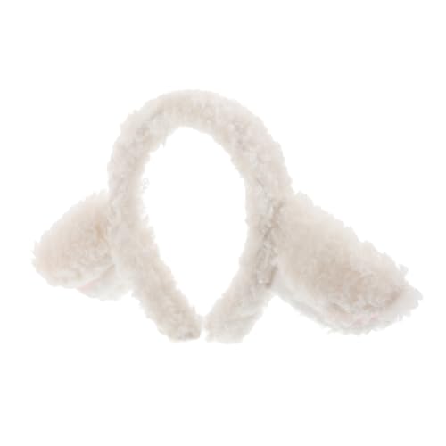 MOKKHNB Haar Stirnband Mit Tierohren Aus Plüsch Cartoon-lamm-ohr-stirnband Flauschiges Haarband Für Erwachsene Für Cosplay Und Partys von MOKKHNB
