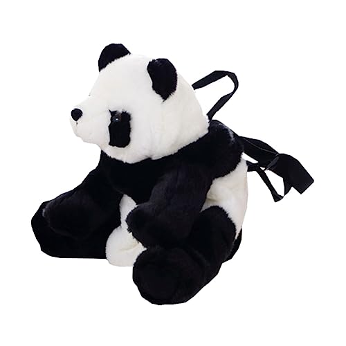 MOKKHNB Panda-plüschrucksack Für Junge Mädchen Rucksack Mit Aufbewahrungstasche Aus Hochwertigem Material Mit Robustem Metallreißverschluss Großes Fassungsvermögen Für Kinderspielzeuge von MOKKHNB