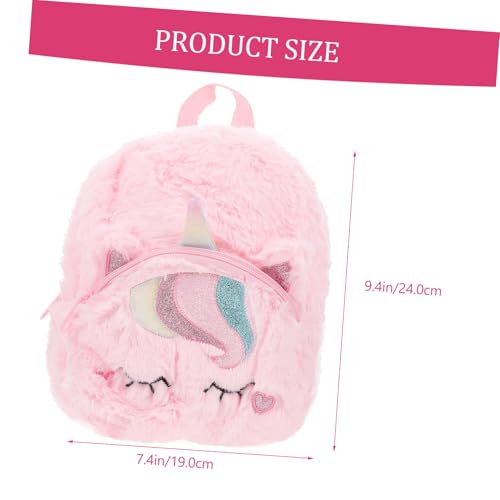 MOKKHNB Plüsch Einhorn Rucksack Mädchen Schulrucksack Leicht und Strapazierfähig Verstellbarer Schultergurt für Kindergarten und Geburtstagsgeschenke von MOKKHNB