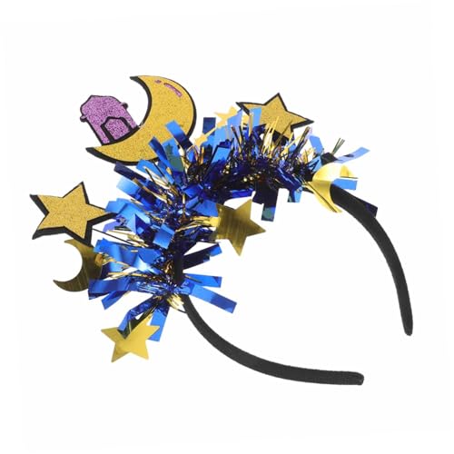 MOKKHNB Ramadan Eid Mubarak Stirnband mit Stern Monddekoration Festliches Haaraccessoire für Partys Familienfeiern Besondere Anlässe Leicht Tragbar Einzigartiges Arabisches Design von MOKKHNB