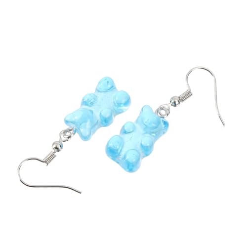 MOKKHNB Ohrringe Für Frauen Bär Form Ohrhänger Harz Material Mädchen Ohrringe Ohranhänger Entzückende Retro-cartoon von MOKKHNB