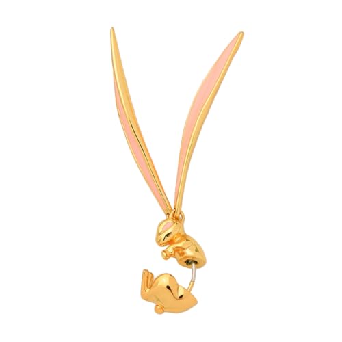 MOKKHNB Silberstecker Ohrstecker Hase Emaille Tropfen Ohrring Damen Mädchen Modisch Vielseitig für Alltag Party Urlaub von MOKKHNB