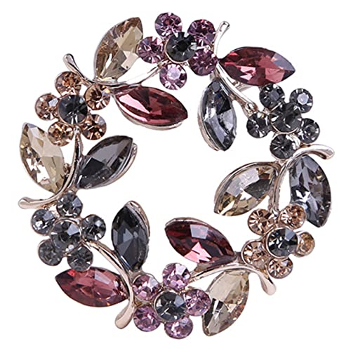 MOKKHNB Brosche Damen Strass Blütenpin Elegante Anstecknadel Für Kleidung Mäntel Taschen Und Accessoires Einzigartiges Geschenk Für Frauen Und Mädchen Geeignet Für Besondere Anlässe Und von MOKKHNB