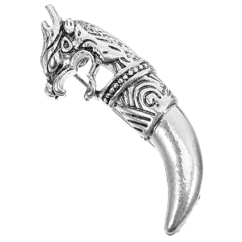MOKKHNB Tierbrosche Wolfkopf Dekorative Anstecknadel für Damen Exquisites Accessoire für Mantel und Hut Multifunktionale Metallbrosche Einzigartiger Modeschmuck MOKKHNB Tierbrosche Wolfkopf Dekorative Anstecknadel für Damen Exquisites Accessoire für Mantel und Hut Multifunktionale Metallbrosche Einzigartiger Modeschmuck von MOKKHNB
