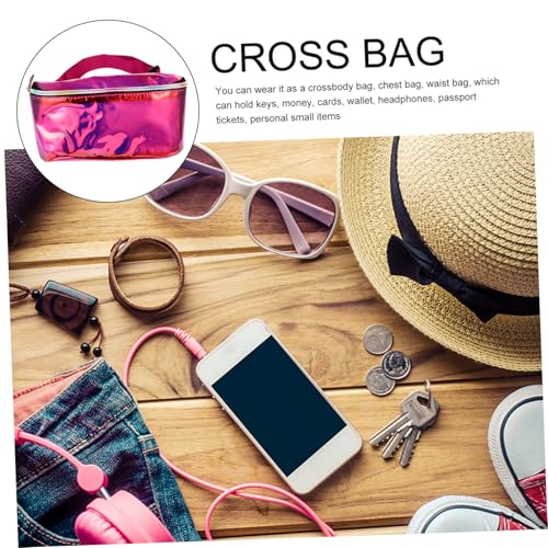 MOKKHNB Transparentes PVC Damen Brusttasche mit Reißverschluss Verstellbarem Schultergurt Crossbody Bauchtasche Modisch und Sicher für Alltag und von MOKKHNB