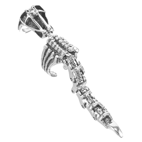 MOKKHNB Vintage Gothic Knöchelgelenk Ring Einstellbarer Offener Ring für Cosplay und Partys Retro Herren Schmuck für Einzigartigen Look von MOKKHNB