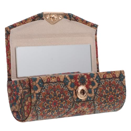 MOKKHNB Vintage Lippenstiftetui mit Spiegel Tragbarer Make Up Organizer für Kosmetik Lippenstift und Schmuck Multifunktionale Kosmetikbox Aufbewahrungslösung Zeitloses Design für Damen MOKKHNB Vintage Lippenstiftetui mit Spiegel Tragbarer Make Up Organizer für Kosmetik Lippenstift und Schmuck Multifunktionale Kosmetikbox Aufbewahrungslösung Zeitloses Design für Damen von MOKKHNB