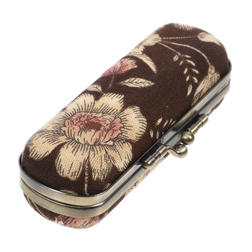MOKKHNB Lippenstiftetui Mit Spiegel Tragbarer Lippenstift-Organizer Kleiner Lippenstiftbehälter Für Damen Lipgloss-etui Vintage-Lippenstift-aufbewahrungsbox von MOKKHNB