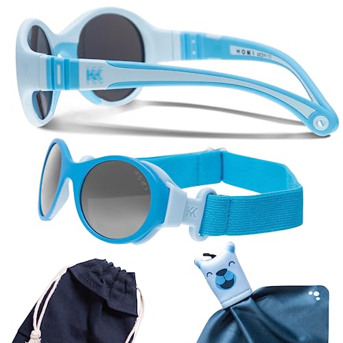 MOKKI Baby Sonnenbrille 0-2 Jahre - [2er-Set] - Unisex - Polarisierte & BlueBlock™ Gläser - UV 400 Schutz - Sonnenbrille Kleinkind - Leicht & Bequem - Baby Sunglasses von MOKKI