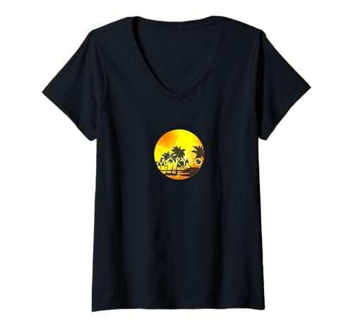 Damen heavy memories translated into the new modern beautiful time T-Shirt mit V-Ausschnitt von MOKYBO