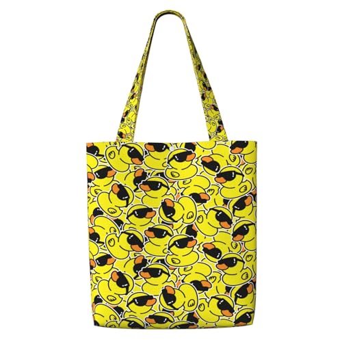 MOLAIGIN Canvas-Tragetasche, ästhetisch, für Damen, wiederverwendbare Tragetasche, Schultertaschen für Urlaub, Shopping, Arbeit, Lebensmittel, Cool Duck, Einheitsgröße MOLAIGIN Canvas-Tragetasche, ästhetisch, für Damen, wiederverwendbare Tragetasche, Schultertaschen für Urlaub, Shopping, Arbeit, Lebensmittel, Cool Duck, Einheitsgröße von MOLAIGIN