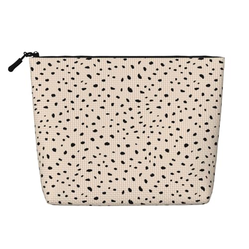 MOLAIGIN Kosmetiktasche für Damen, Reise-Make-up-Tasche, Kulturbeutel mit Reißverschluss, große Kapazität, ästhetische Etuis, Cooler Leoparden-weißer Geparden-Druck, Einheitsgröße von MOLAIGIN