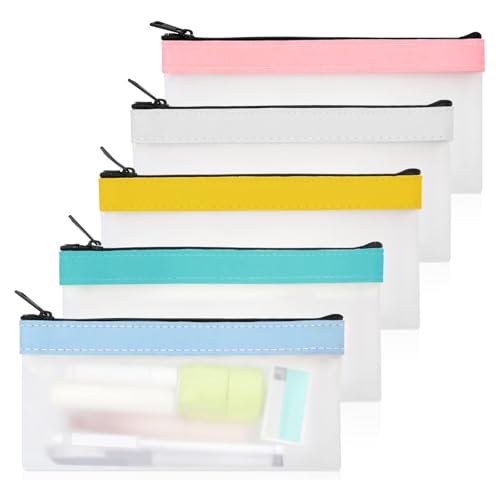 MOLIMOLI 5 Stück Durchscheinend Federmäppchen, Groß Kapazität Mäppchen, Transparente Federtasche für Schule/Reise, Schlampermäppchen mit Reißverschluss, Etui Stifte für Schüler/Erwachsene MOLIMOLI 5 Stück Durchscheinend Federmäppchen, Groß Kapazität Mäppchen, Transparente Federtasche für Schule/Reise, Schlampermäppchen mit Reißverschluss, Etui Stifte für Schüler/Erwachsene von MOLIMOLI