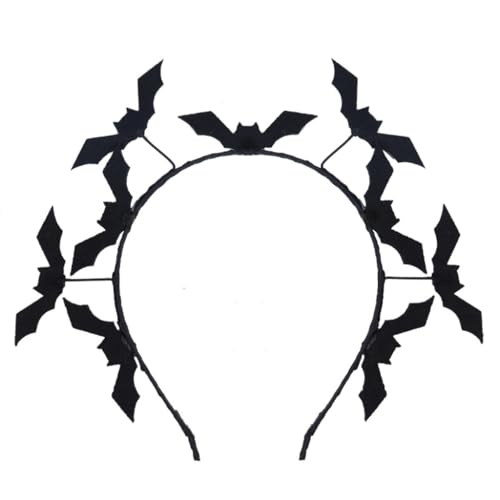 MOLKASIA Modischer Haarreif mit Fledermaus-Haarreifen für Halloween-Partys und Cosplay-Veranstaltungen, Kopfschmuck, Zubehör von MOLKASIA