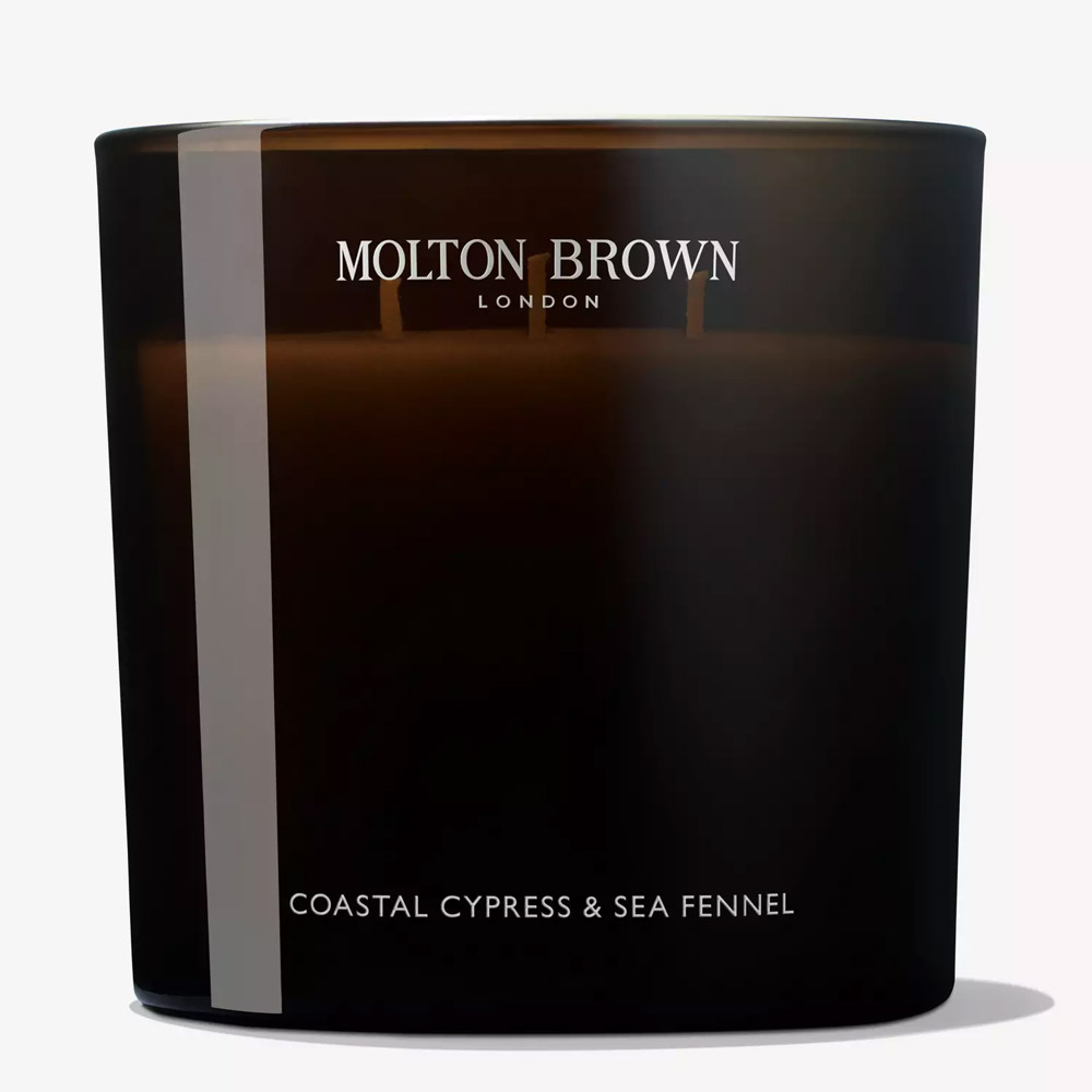 Molton Brown Coastal Cypress & Sea Fennel Luxury 3 Wick Candle 600 g von MOLTON BROWN