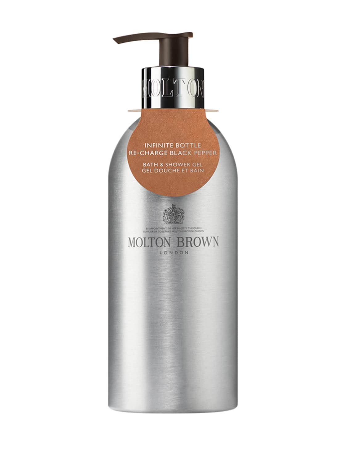 Molton Brown Re-Charge Black Pepper Infinite Bottle Bath & Shower Gel 400 ml von MOLTON BROWN