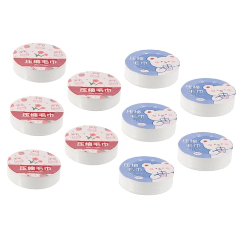 MOLUCKFU 10 Stück Teiliges Einweg Komprimierte Handtücher Tragbare Reise Waschtücher Praktisch Saugfähig Für Gesicht Bad Massage Spa Unterwegs von MOLUCKFU
