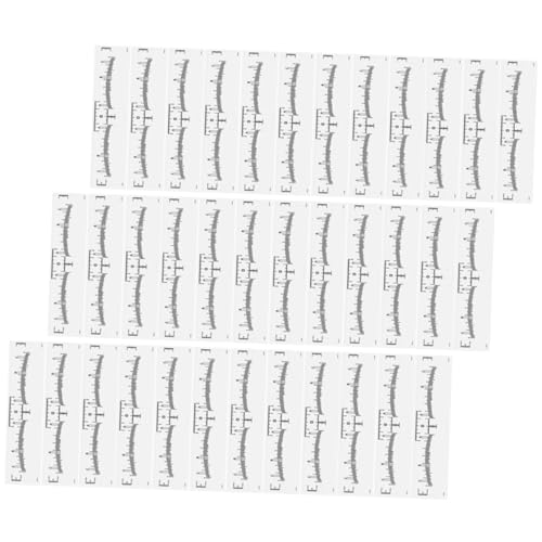 MOLUCKFU 100stücke Augenbrauen Lineal Aufkleber Augenbrauen Ruler Für Microblading Makeup Präzise Schablonen Für Zeichnen Werkzeug Für Frauen von MOLUCKFU