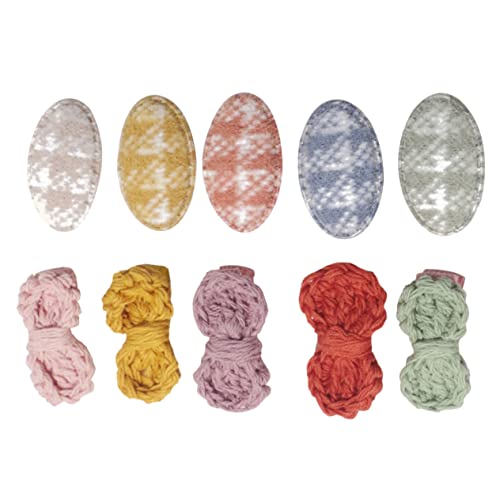 MOLUCKFU 10stücke Wollstrick Haarclips Für Mädchen Mit Schleifen Und Krawatten Haarschmuck-accessoires Bunten Farben Für Mädels Für Partys Und Alltag von MOLUCKFU