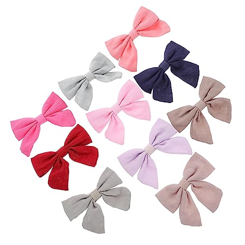 MOLUCKFU 10 Kleine Haarspangen Damen Für Alltagslook Haarschmuck Für Babys Haarschmuck Für Mädchen Haarschleifen Für Kleinkinder von MOLUCKFU
