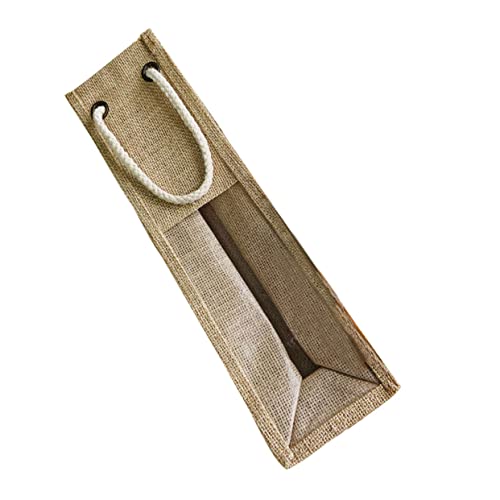 MOLUCKFU 1stück -weinflaschentasche Leinen Mit Tragegriff Wiederverwendbare Weinverpackung Für Zu Weihnachten Geburtstagen Einweihungsfeiern Und von MOLUCKFU