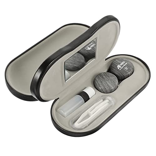 MOLUCKFU Brillenbox Aus Leder Doppellagiges Brillenetui Mehrzweck-Brillen-Organizer Für Reisen Hause von MOLUCKFU