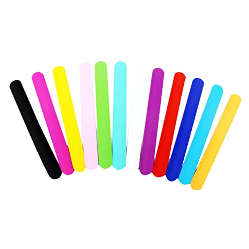 MOLUCKFU 20 Stück Silikon-schnapparmbänder in Einfarbigem Design Armband Zum Klopfen Buntes Schlagarmband Partygeschenk Lustiges von MOLUCKFU