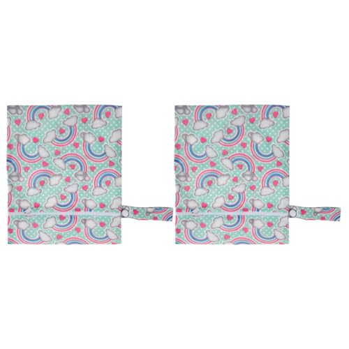 MOLUCKFU 2stücke wasserdichte Windeltasche Für Junge Mädchen Aufbewahrungstasche Für Pumpenteile Und Utensilien Windelbehälter Mit Reißverschluss Hängende Tasche Für Windeln Und Spielzeug von MOLUCKFU