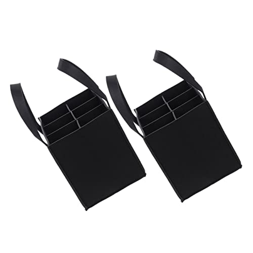 MOLUCKFU 2stücke Tragbare Weinflasche Tasche Aus Filz Mehrfachfächer Für Weinflaschen Robuste Aufbewahrungstasche Für Weinliebhaber Für Und Partys von MOLUCKFU