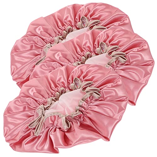 MOLUCKFU Leichte Tragbare Duschhaube Aus Peva Für Damen Herren Jungen Und Mädchen Reise-badehaube Gummiband von MOLUCKFU