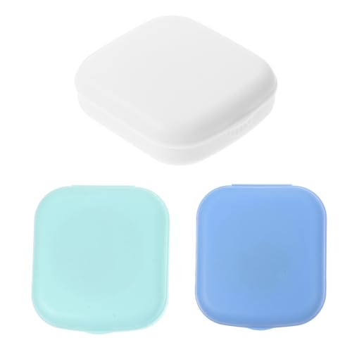 MOLUCKFU 3sätze Kontaktlinsen-Organizer in Reisegröße Mit Integriertem Spiegel Und Pinzette Auslaufsichere Kontaktlinsenbox Als Aufbewahrungsbox Für Unterwegs von MOLUCKFU