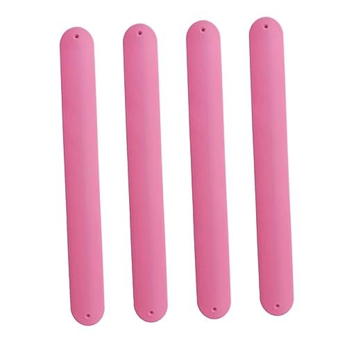 MOLUCKFU 4stücke Junge Mädchen Slap Armbänder Aus Silikon Diy Farbige Slap Armbänder Mit Druckknöpfen Für Partys Und Festivals von MOLUCKFU