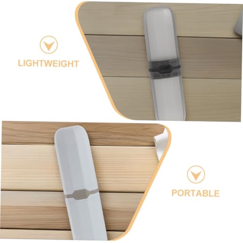 MOLUCKFU 4stücke Zahnbürstenhalter Mit Deckel Aus Kunststoff Tragbares Reise-zahnbürstenetui Mit Abdeckung Zahnbürsten Und Zahnpasta-Organizer Für Schule Geschäftsreisen Camping Und von MOLUCKFU