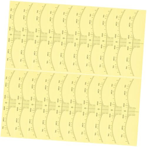 MOLUCKFU 50stücke Augenbrauenlineale Zum Messen Zum Zeichnen Von Professionelle Augenbrauenformer Für Frauen Einweg-linealaufkleber Für Make-up Und Kosmetisches Tätowieren von MOLUCKFU