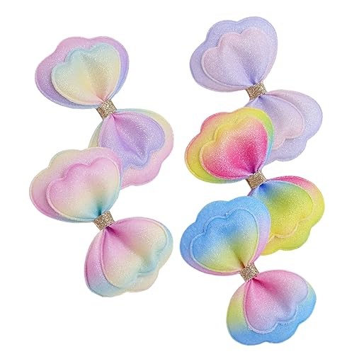 MOLUCKFU 5er Satz Diy-stoffschleifen Zum Basteln Schleifen Für Kleidung Kleine Schleifen Für Haarspangen von MOLUCKFU