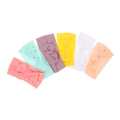 MOLUCKFU Süßes Stirnband Mit Schleife Für Babys Elastisches Haarband Aus Nylon Für Mädchen Dekoratives Stirnband Für Kleinkinder von MOLUCKFU