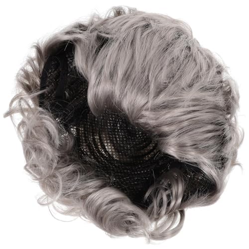 MOLUCKFU Lockige Perücke Damen Perücke Für Senioren Cosplay-kostüm Requisite Für Party von MOLUCKFU