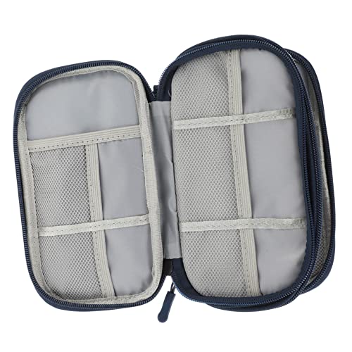 MOLUCKFU Kabel-Organizer-Tasche Für Elektronisches Zubehör Doppellagige Aufbewahrungstasche Mit Reißverschluss Tragbar Und Langlebig Für Reisen Camping Und Täglichen Gebrauch von MOLUCKFU
