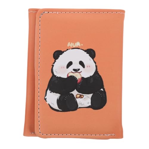MOLUCKFU Cute Panda Geldbörse Für Münzbeutel Mit Süßem Cartoon-Design Kompakter Kartenhalter Für Bargeld Münzen Und Karten Für Und Alltag von MOLUCKFU