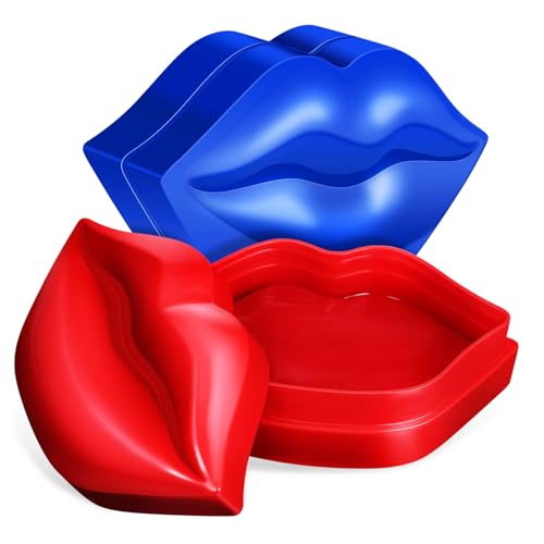 MOLUCKFU Feuchtigkeitsspendende Lippenmaske Rot Blau Exfolierende Lip Care Pads Für Trockene Rissige Lippen Tragbare Lippenpflege Für Unterwegs Für Mädchen MOLUCKFU Feuchtigkeitsspendende Lippenmaske Rot Blau Exfolierende Lip Care Pads Für Trockene Rissige Lippen Tragbare Lippenpflege Für Unterwegs Für Mädchen von MOLUCKFU