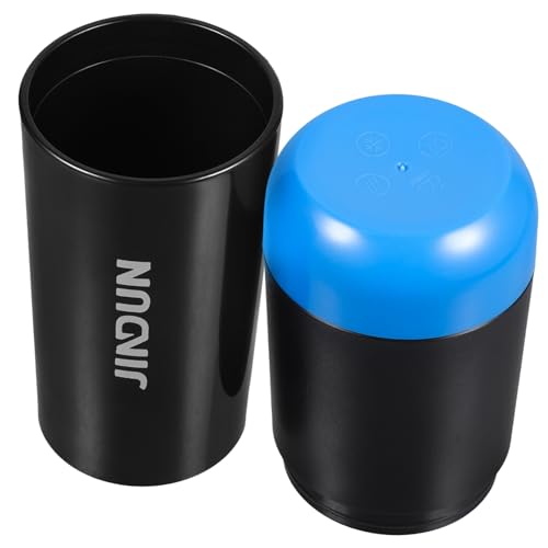 MOLUCKFU Kasten Zahnputzbecher Zahnpasta-Organizer Reise Zahn Tasse Outdoor-zahnbürstenetui Spritzer Zahnpasta Reisezahnbürsten Zahnpastahalter Für Unterwegs Black Wiederverwendbar von MOLUCKFU