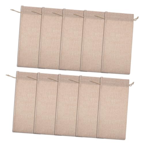 MOLUCKFU 10stücke Weinbeutel Mit Kordelzug Aus Jute Für Weinflaschen Und Geschenke Wiederverwendbar Und Langlebig Für Partys Und Feiertage von MOLUCKFU