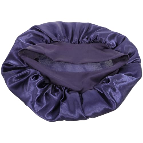 MOLUCKFU Seidenhaube Für Schlafende Frauen Satin Haarhaube Zum Schlafen Satin Schlafhaube Praktische Schlafmütze Weibliche Haarwickel Für Erwachsene von MOLUCKFU
