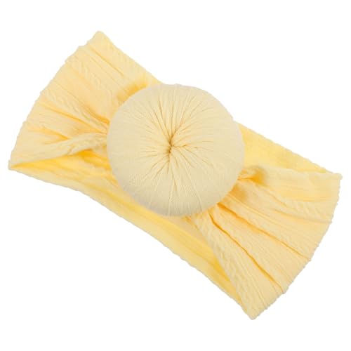 MOLUCKFU Stirnband Mit Knoten-donut-ball Turban Aus Weichem Material Neugeborenen Kopftuch Als Haarband Oder Wickelaccessoire Sanft Und Dehnbar Für Junge Mädchen Und Kleinkinder von MOLUCKFU