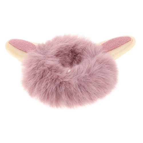MOLUCKFU Plüsch-haargummis Elastische Haarbänder Für Junge Mädchen Haarseile Flauschige Bälle Haarbänder Pferdeschwanzhalter Aus Pelz Elastische Haargummis Für Mädchen Flauschige Haargummis von MOLUCKFU