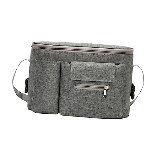 MOLUCKFU Wickeltasche Für Kinderwagen Tragbarer Baby-Organizer Separate Fächer Für Flasche Und Telefon Kinderwagen-mumientasche Lenkertasche von MOLUCKFU