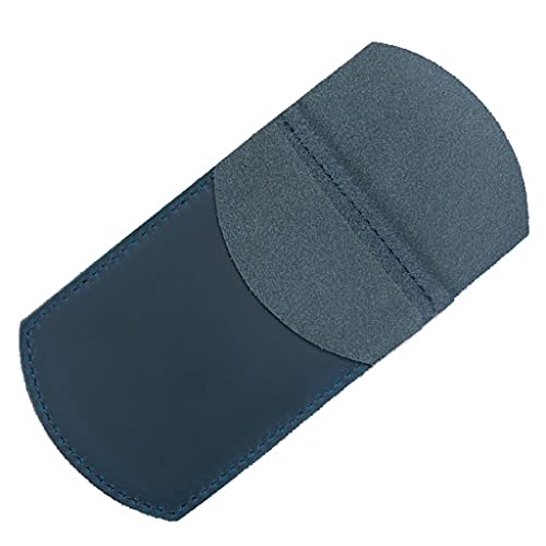 MOLVUS Große Kapazität Schreibwarentasche mit Rindsleder Stift Retro Stil Literarisches Leder Federmäppchen von MOLVUS