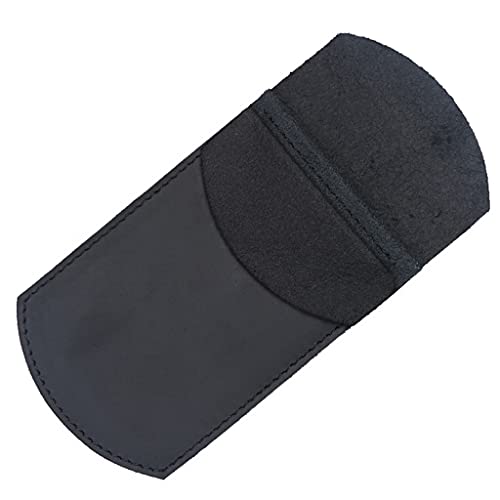 MOLVUS Große Kapazität Schreibwarentasche mit Rindsleder Stift Retro Stil Literarisches Leder Federmäppchen von MOLVUS