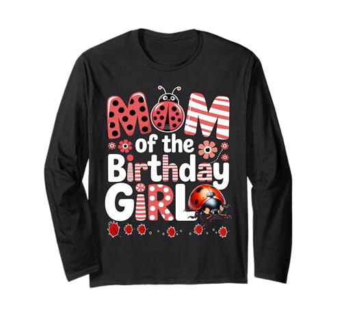 Liebenswerter Marienkäfer für Familien, Marienkäfer, für Damen Langarmshirt von MOM OF THE BIRTHDAY GIRL Ladybug