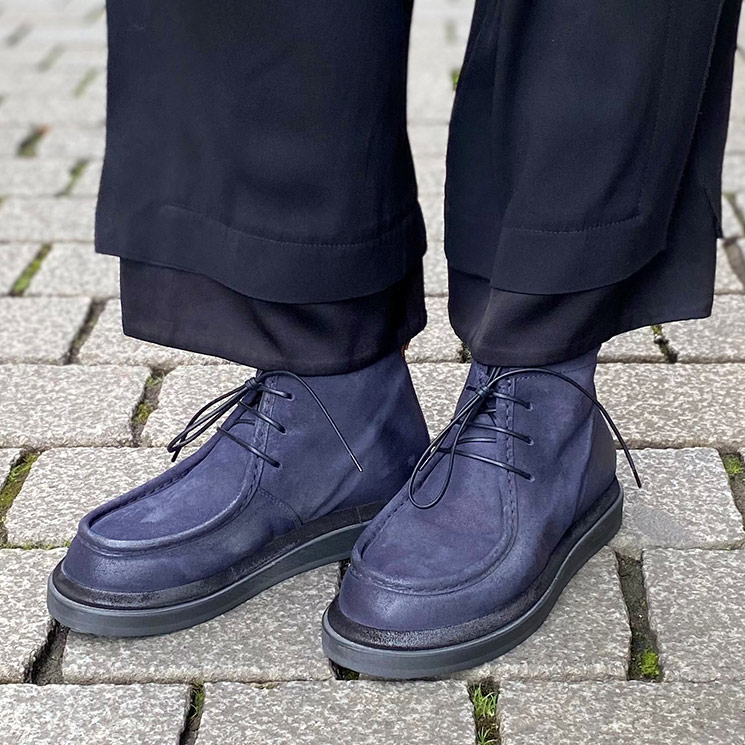 MOMA, 76503C York Damen Stiefelette, dunkelblau von MOMA